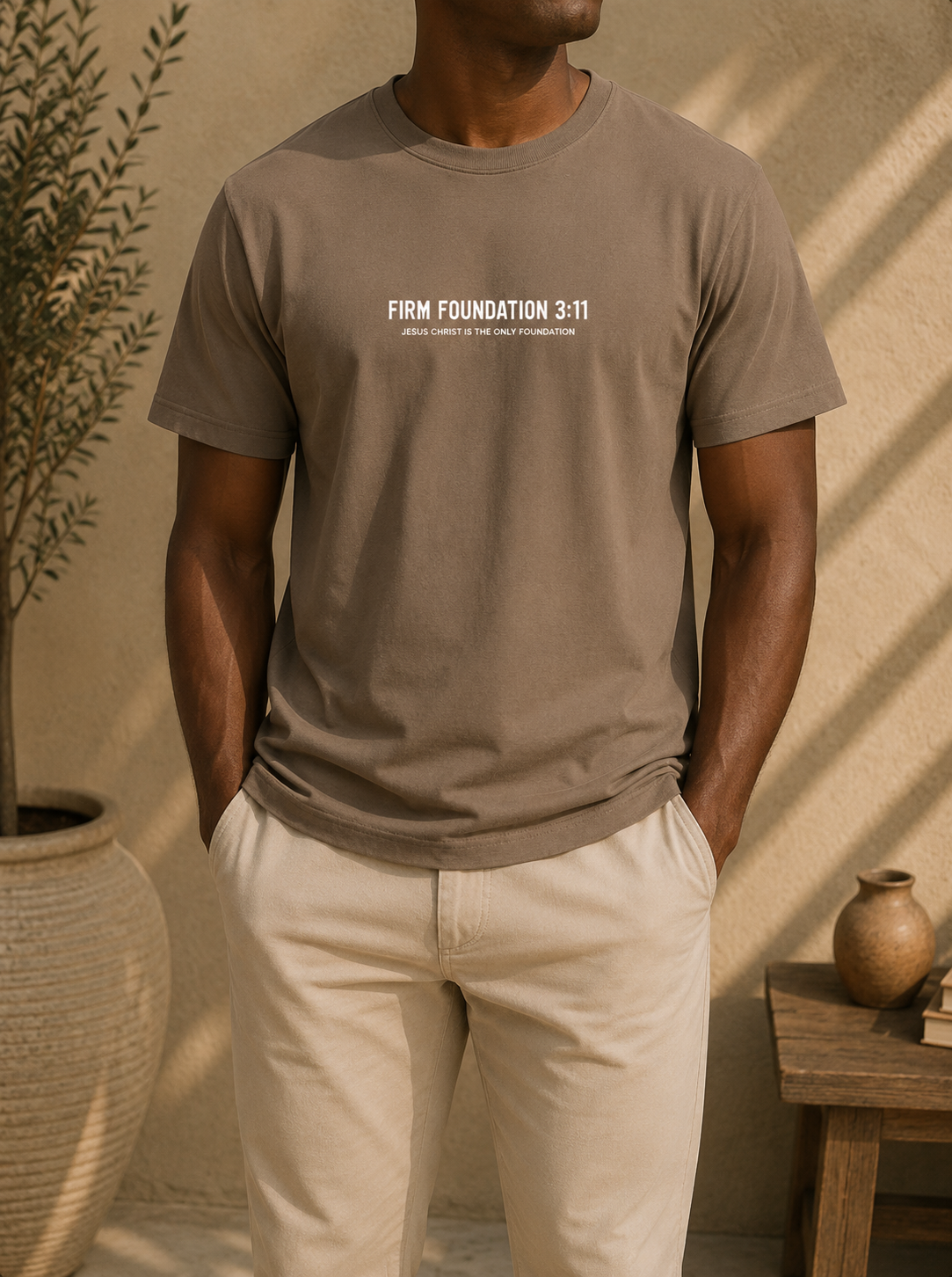 "Jesus Foundation" T-Shirt by Firm Foundation 3:11