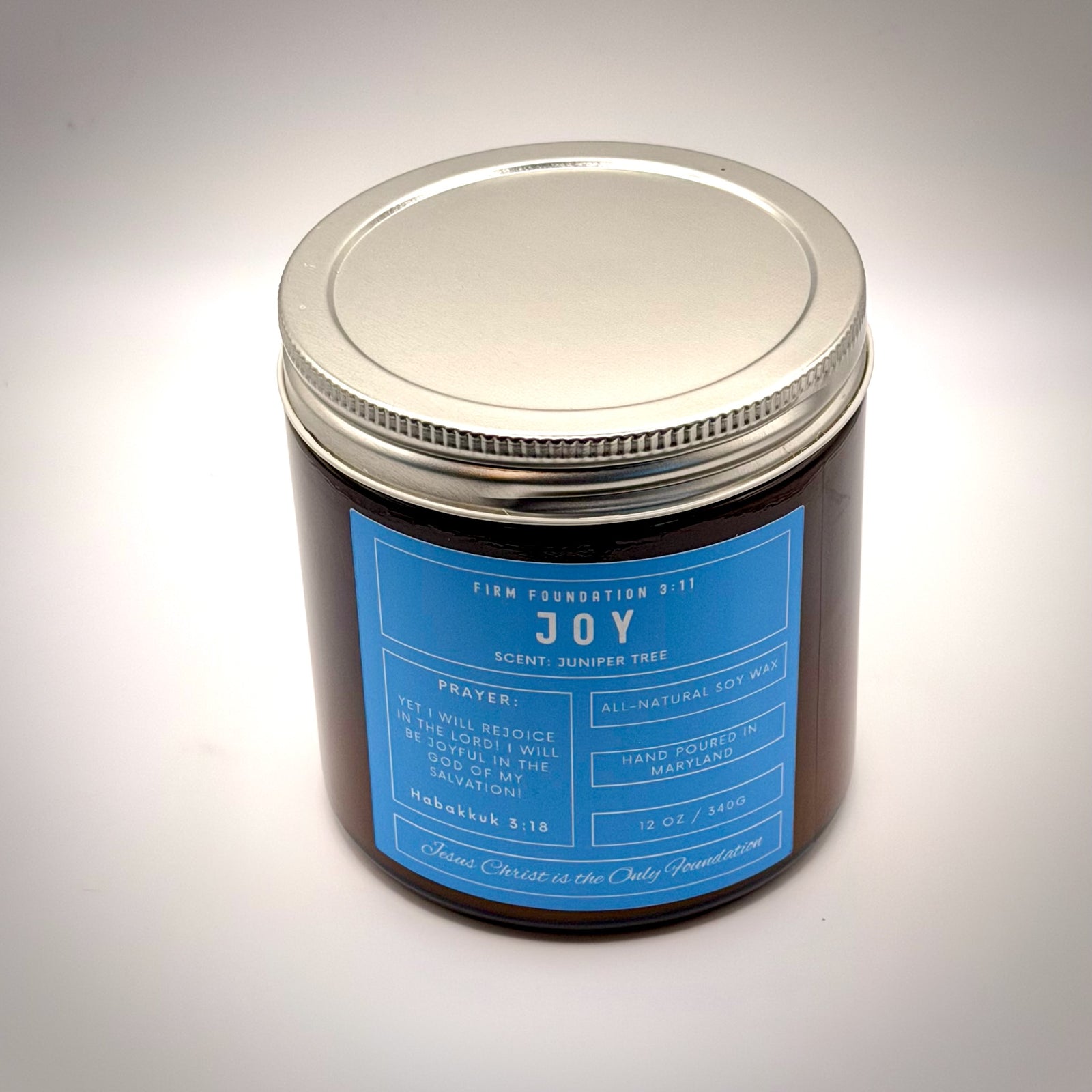 "Joy" Prayer Candle - Hand Poured Premium Soy Wax