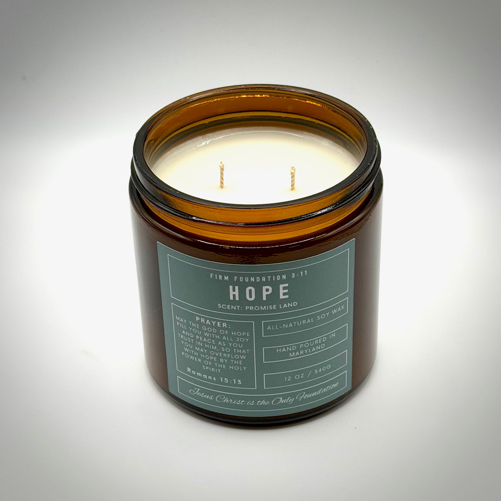 "Hope" Prayer Candle - Hand Poured Premium Soy Wax