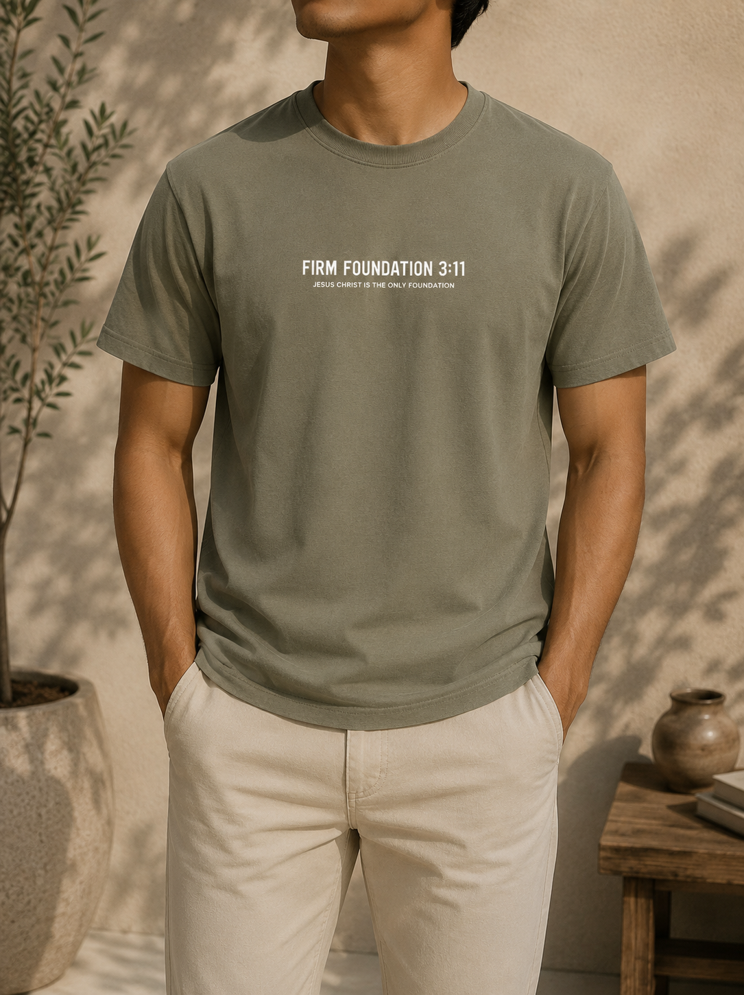 "Jesus Foundation" T-Shirt by Firm Foundation 3:11