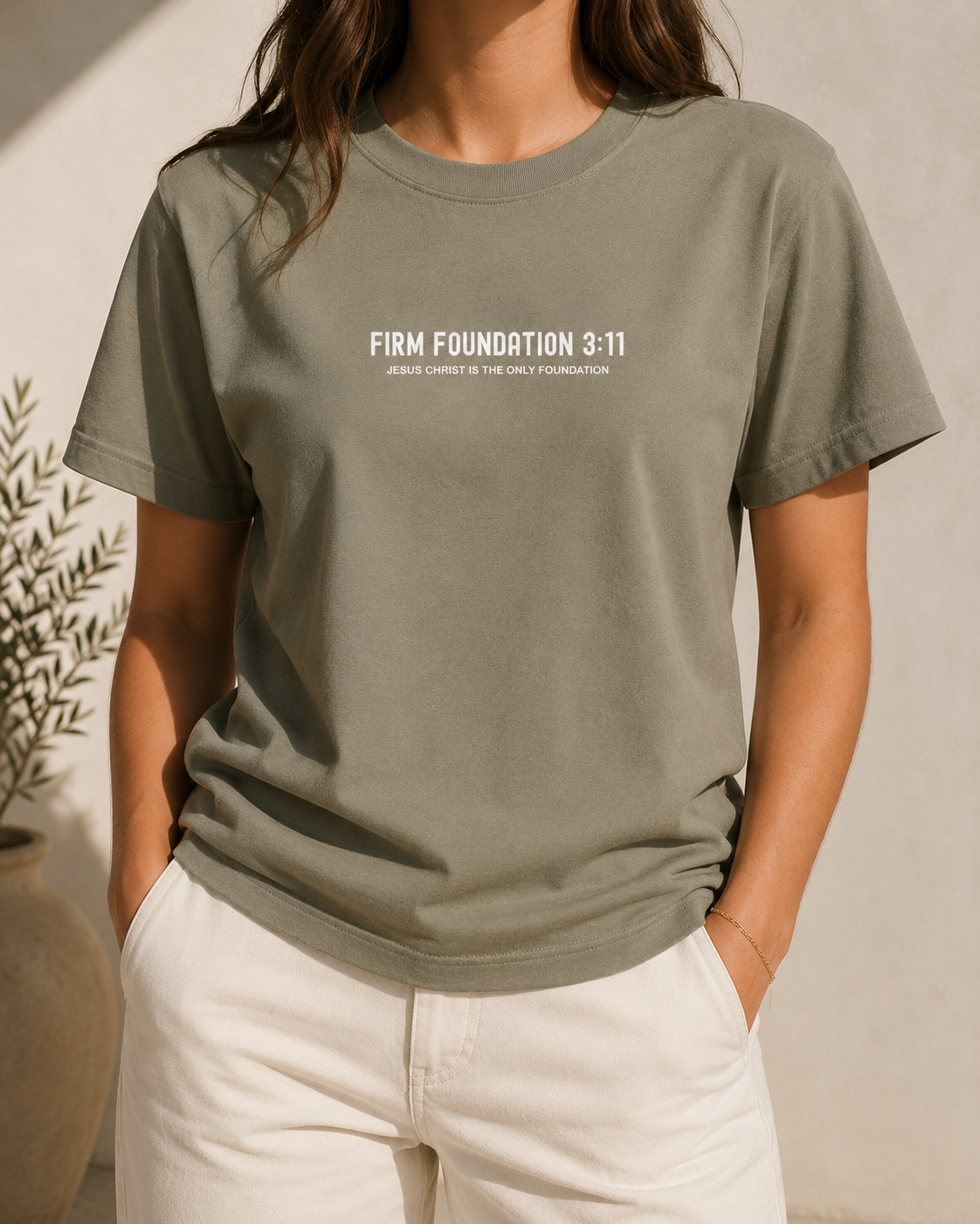 "The Foundation" T-Shirt by Firm Foundation 3:11