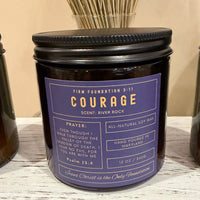 "Courage" Prayer Candle - Firm Foundation 3:11
