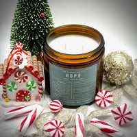 "Hope" Prayer Candle - Hand Poured Premium Soy Wax - Firm Foundation 3:11