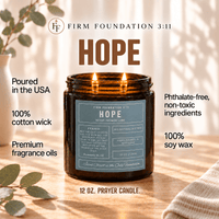 Hope Prayer Candle | Promise Land - Firm Foundation 3:11