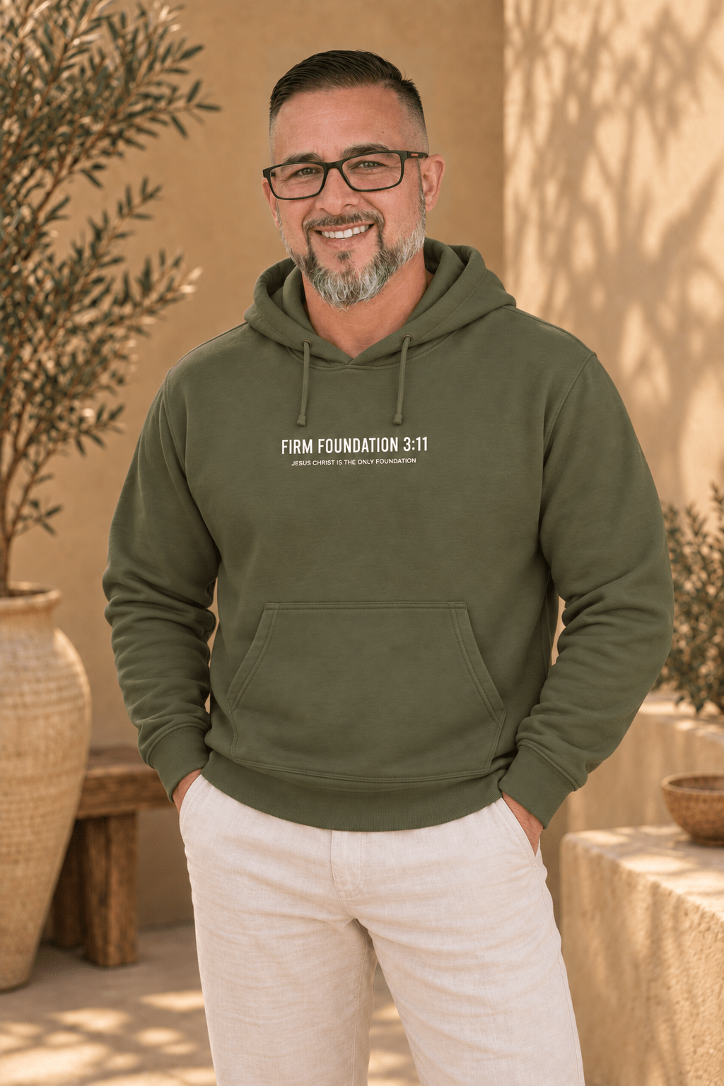 "Jesus Foundation" Hoodie by Firm Foundation 3:11 - Firm Foundation 3:11