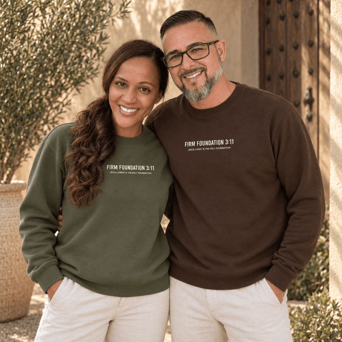 "Jesus Foundation" Sweatshirt by Firm Foundation 3:11 - Firm Foundation 3:11