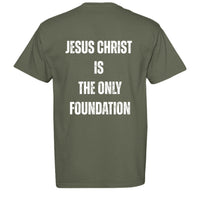 "Jesus Foundation" T-Shirt by Firm Foundation 3:11 - Firm Foundation 3:11