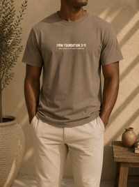 "Jesus Foundation" T-Shirt by Firm Foundation 3:11 - Firm Foundation 3:11
