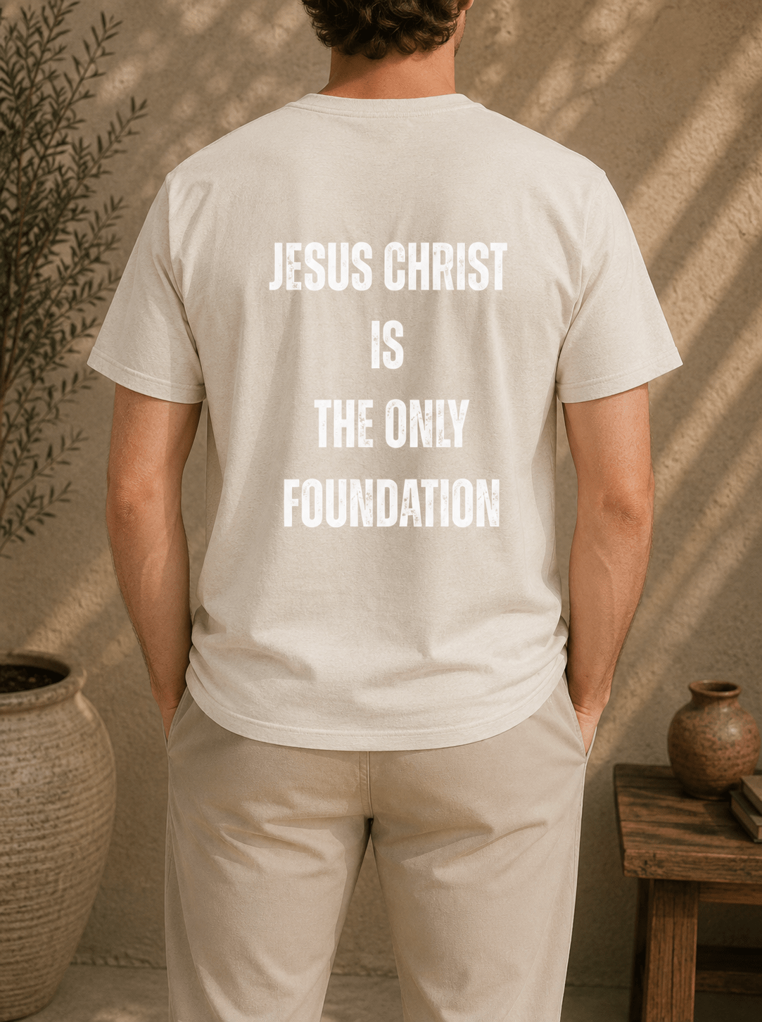 "Jesus Foundation" T-Shirt by Firm Foundation 3:11 - Firm Foundation 3:11