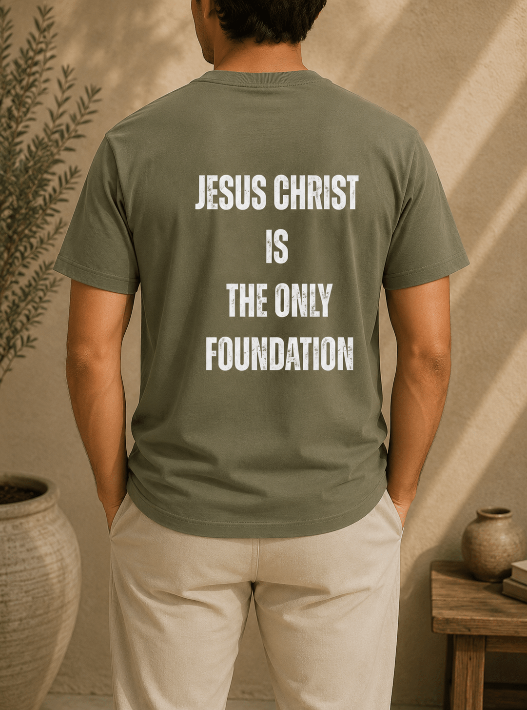 "Jesus Foundation" T-Shirt by Firm Foundation 3:11 - Firm Foundation 3:11