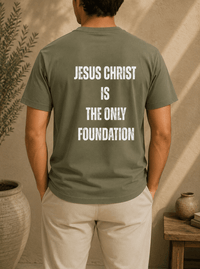 "Jesus Foundation" T-Shirt by Firm Foundation 3:11 - Firm Foundation 3:11