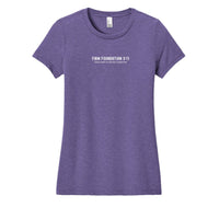 Ladies Crew "Jesus Christ is the Only Foundation" T-Shirt - Firm Foundation 3:11