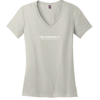 "The Foundation" Ladies V-Neck by Firm Foundation 3:11 - Firm Foundation 3:11