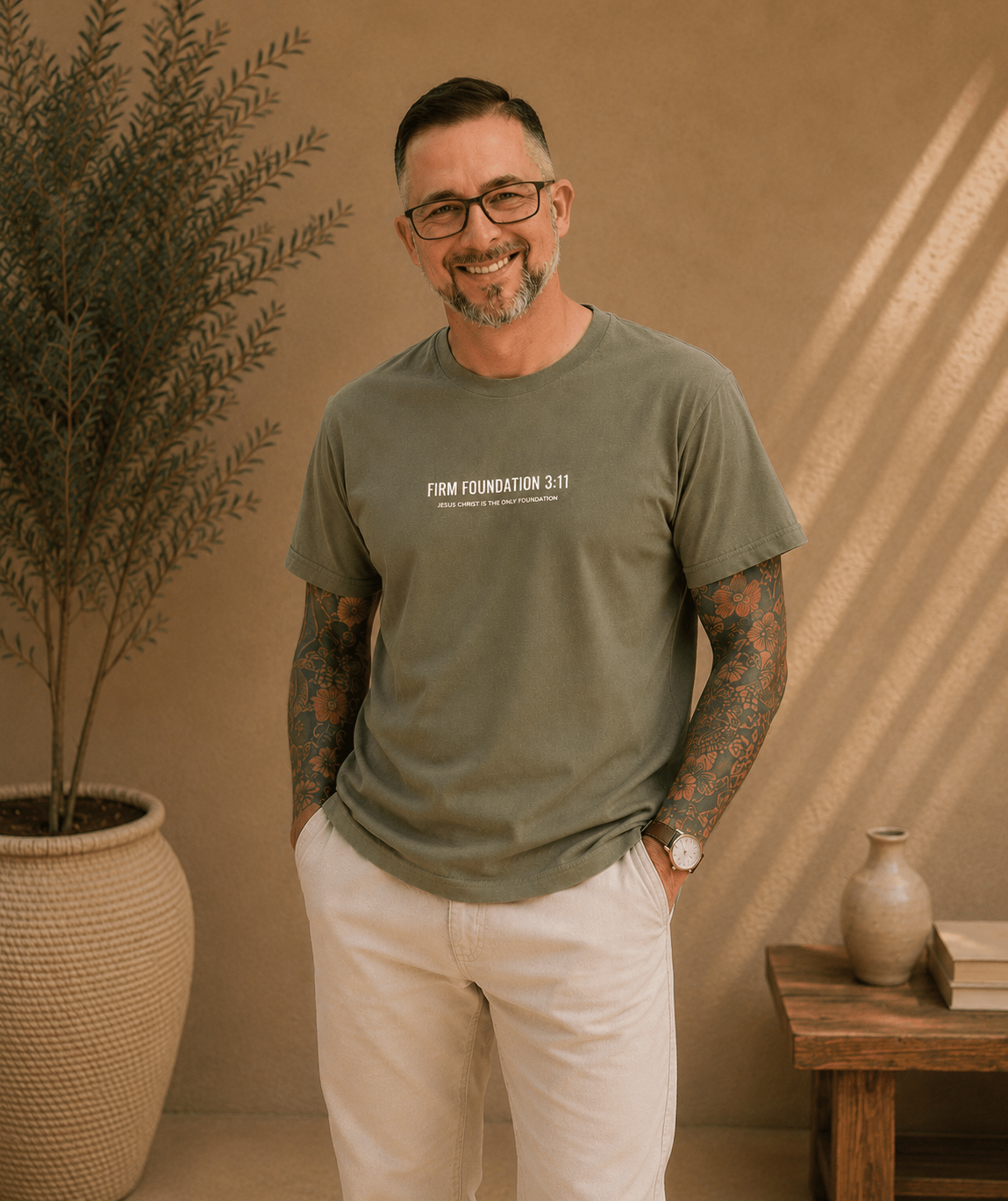 "The Foundation" T-Shirt by Firm Foundation 3:11 - Firm Foundation 3:11