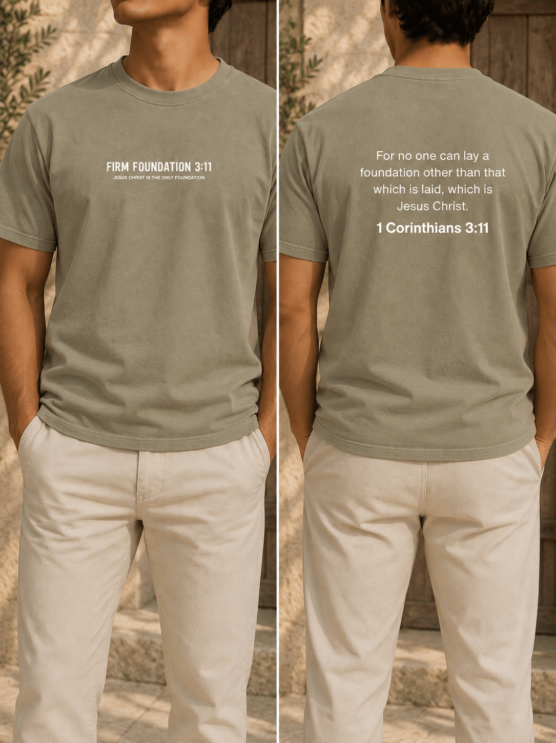 "The Foundation" T-Shirt by Firm Foundation 3:11 - Firm Foundation 3:11