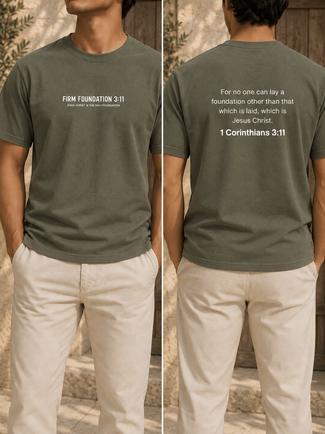 "The Foundation" T-Shirt by Firm Foundation 3:11 - Firm Foundation 3:11