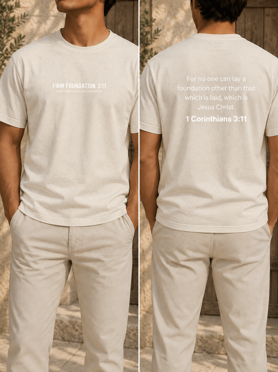"The Foundation" T-Shirt by Firm Foundation 3:11 - Firm Foundation 3:11