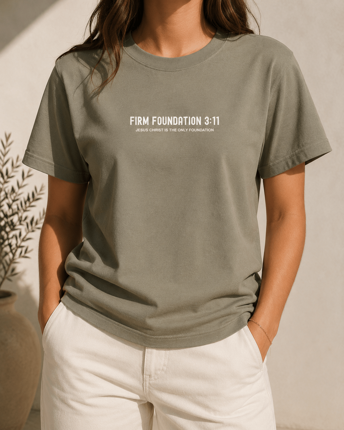 "The Foundation" T-Shirt by Firm Foundation 3:11 - Firm Foundation 3:11