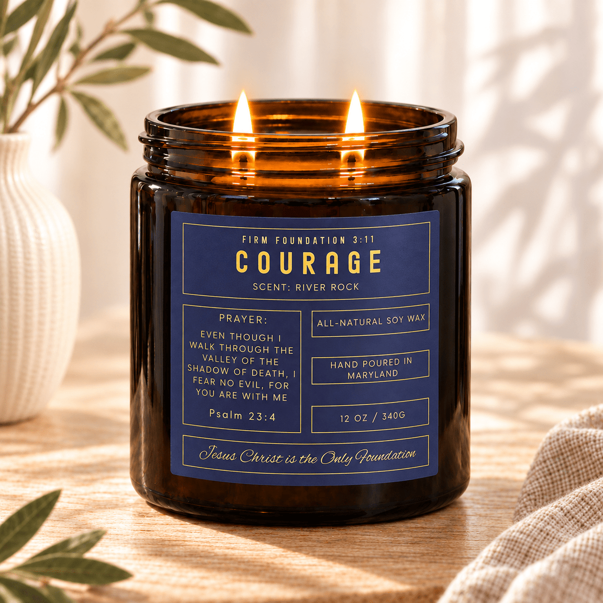 Trinity Collection | 3 Prayer Candle Set - Firm Foundation 3:11